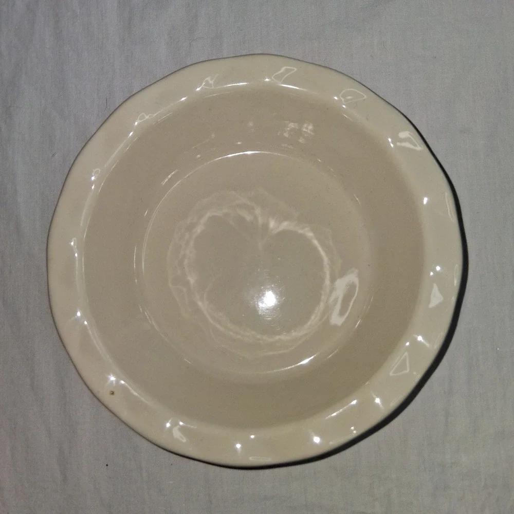 Good Cook Red Ceramic Pie Plate Dish‎ Scalloped Edge 5.5 Inch Oven Safe